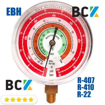 Манометр Mastercool EBH під фреон R22 R407 R410 висока сторона для фреонових холодильних систем США Манометр Mastercool EBH під фреон R22 R407 R410 висока сторона для фреонових холодильних систем США