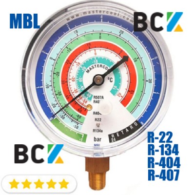 Манометр Mastercool MBL н. Д. фреон R22 R134 R404 R407 США для фреонових холодильних систем Манометр Mastercool MBL н. Д. фреон R22 R134 R404 R407 США для фреонових холодильних систем