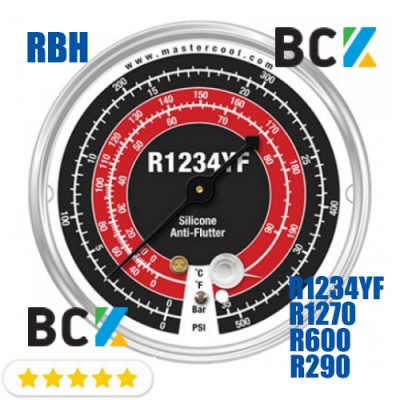 Манометр Mastercool RBH в. д. фреон R1234YF R1270 R290 R600a США для фреонових холодильних систем манометрія Манометр Mastercool RBH в. д. фреон R1234YF R1270 R290 R600a США для фреонових холодильних систем манометрія