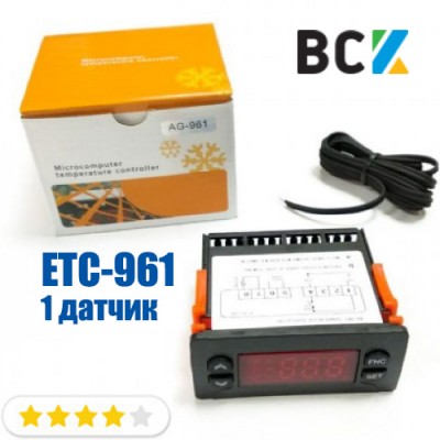 Контролер ETC 961 1 датчик Elitech блок управління аналог eliwell 961 регулятори температури для холодильних і морозильних камер Контролер ETC 961 1 датчик Elitech блок управління аналог eliwell 961 регулятори температури для холодильних і морозильних камер