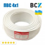 Провід кабель ПВС 4x1 ГОСТ ціна від бухти 100м для підключення при монтажі та установках кондиціонера Провід кабель ПВС 4x1 ГОСТ ціна від бухти 100м для підключення при монтажі та установках кондиціонера